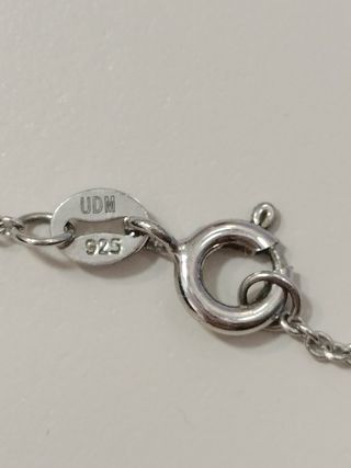 Cadena plata con perla natural
