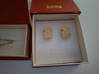 Conjunto Oro 18k: Pendientes y Pulsera