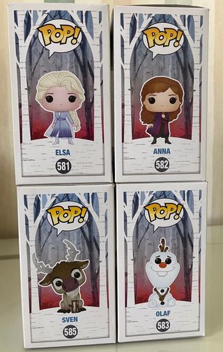 Lote Funko Pop Frozen 4 figuras