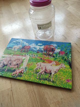 Puzle de animales de granja.suave, duradero