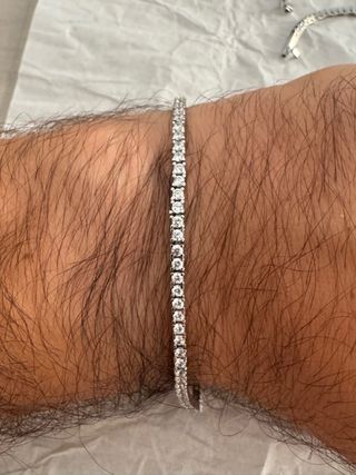 Bracciale Tennis Argento 925 Zirconi Bianchi