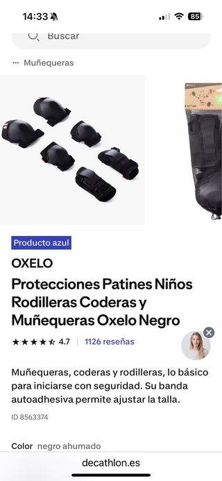 Protecciones Oxelo Patines Niños