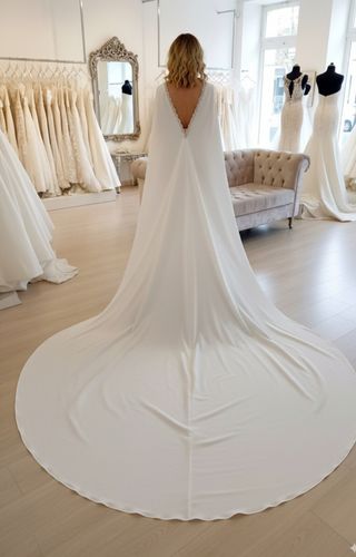 Capas de Novia de crepe a medida 