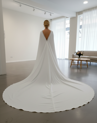 Capas de Novia de crepe a medida 