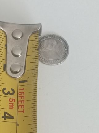 Moneda 1 Real Isabel II 1855 Plata