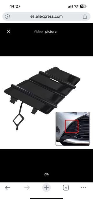 Tapa Parachoques Delantero Toyota Yaris