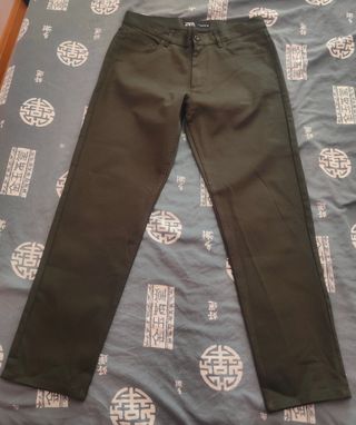 Pantalón Zara Verde Oliva