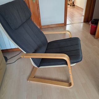 Sillón IKEA madera negro