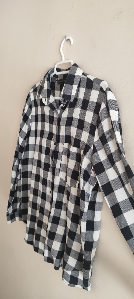 Camisa cuadros Zara mujer