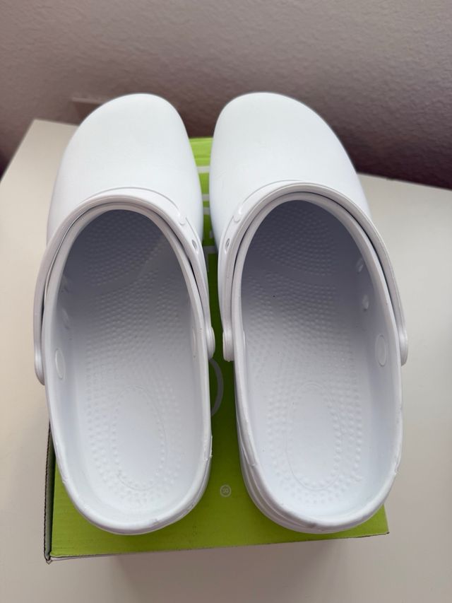 Zuecos Feliz Caminar Talla 42 Blancos