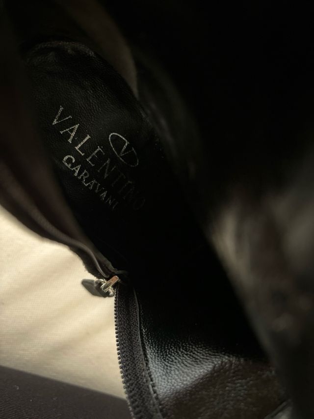 Valentino Garavani Stivali Camoscio Neri Tg 37