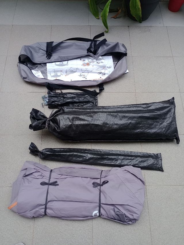 Carpa Quechua Shelter Séjour 2.5x2.5m Gris