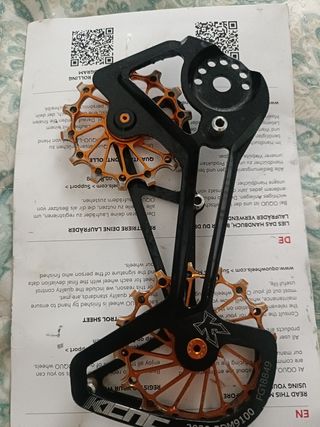 Roldanas sobre dimensionadas para Shimano.3 salida