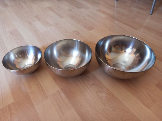 Set de 3 bols metálicos