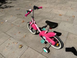 Bicicleta infantil 14 pulgadas rosa