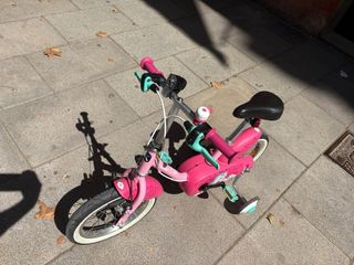 Bicicleta infantil 14 pulgadas rosa