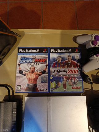 PlayStation 2 con juegos