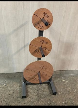 Soporte para discos de pesas 28 mm decathlon