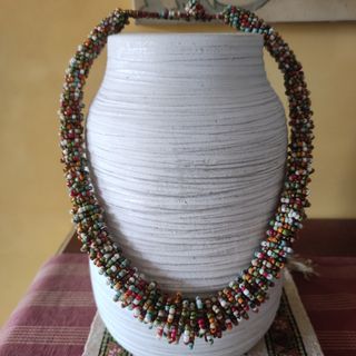 Collar artesanal multicolor 60 cm