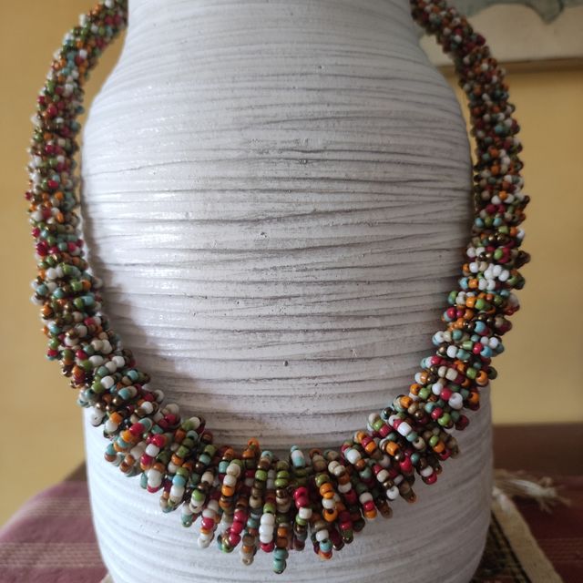 Collar artesanal multicolor 60 cm