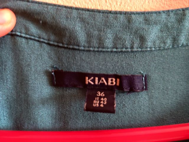 Vestido premama verde azulado