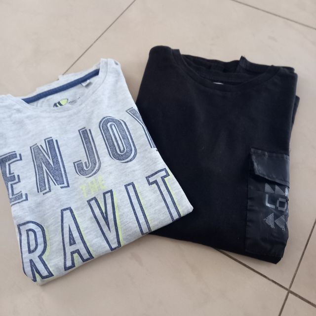 Set 2 magliette cotone 8-9 anni