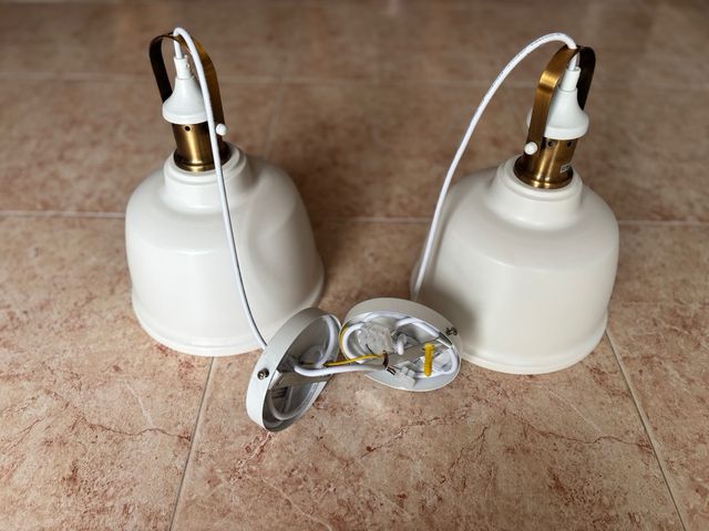 Lámparas de diseño blancas (2 unidades)