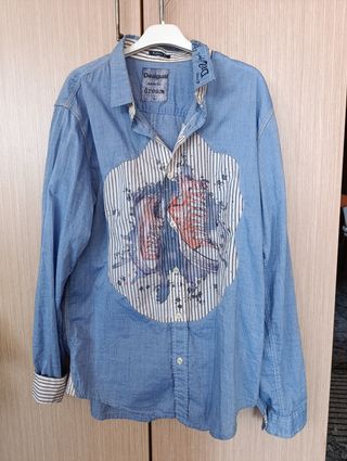 Camisa Desigual XL Algodón Estampada