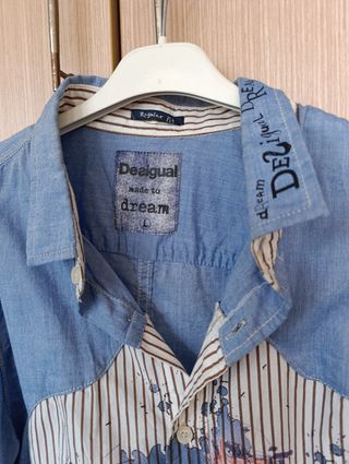 Camisa Desigual XL Algodón Estampada