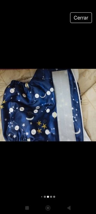 Lore de  dos Pañal tela reutilizable y dos   empap