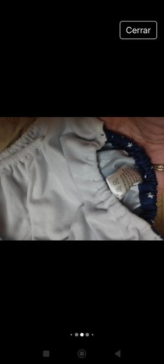 Lore de  dos Pañal tela reutilizable y dos   empap