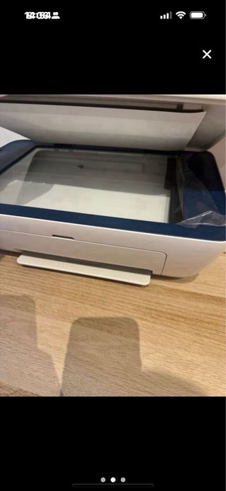 Impresora HP Blanca y Azul