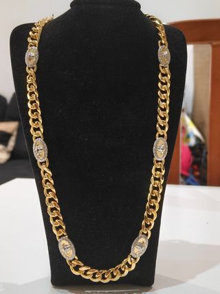 Cadena Versace Oro Laminado 60cm 9mm