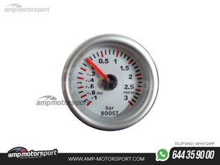 RELOJ PRESIÓN TURBO BLANCO