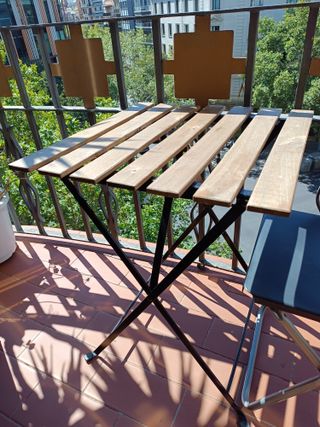 Mesa y Silla Jardín Ikea Madera