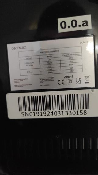 Nevera portátil Cecotec Bolero 29L