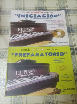 Libros Escuela Tchokov Piano Iniciación y Preparat