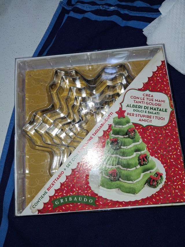 Set 7 Formine Tagliabiscotti Albero di Natale Grib