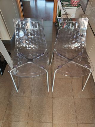 2 Sedie Calligaris Ice Trasparenti