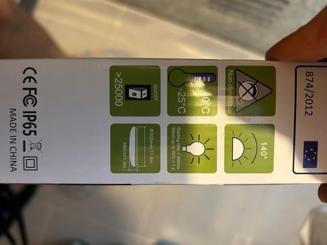 Plafón LED Novostella Blanco 30cm Nuevo