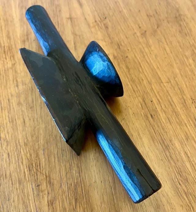 Doppio sigillo in legno indiano per stampa tessile