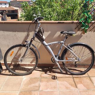 Bicicleta de paseo gris