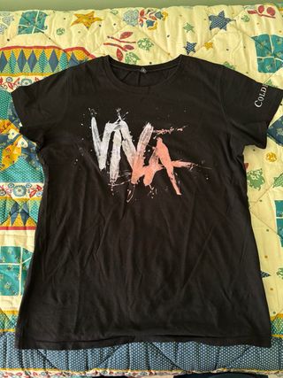 T-shirt originale Coldplay taglia L donna