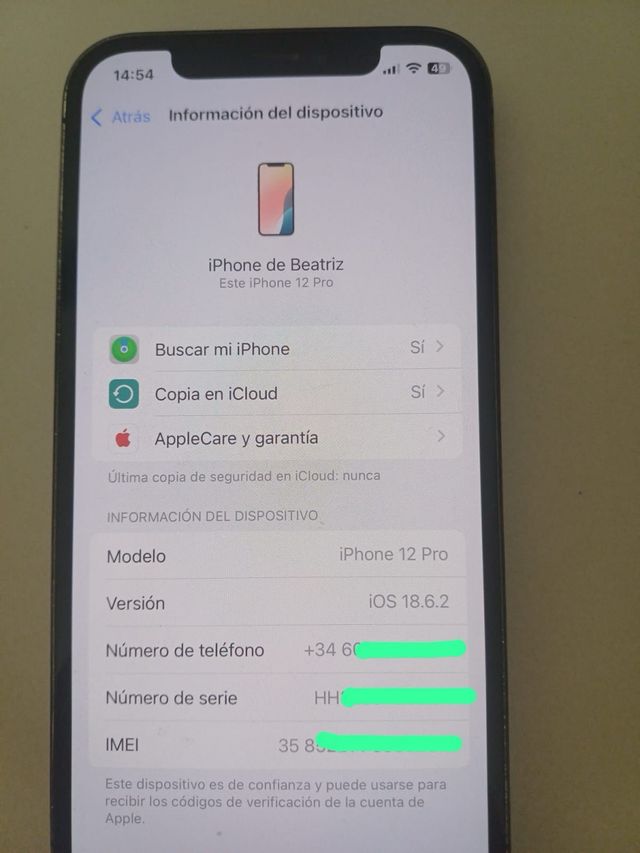 iPhone 12 Pro 256GB Gris Espacial