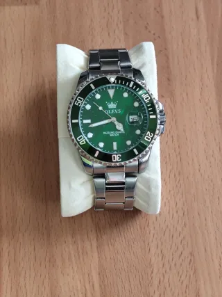 Reloj Olevs Acero Inoxidable Hombre Verde