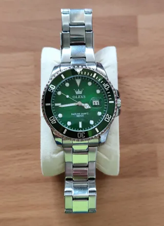 Reloj Olevs Acero Inoxidable Hombre Verde