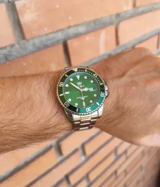 Reloj Olevs Acero Inoxidable Hombre Verde