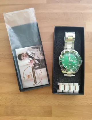 Reloj Olevs Acero Inoxidable Hombre Verde