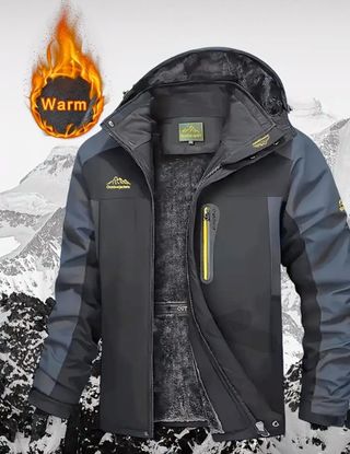 Chaqueta Invierno Negra y Gris