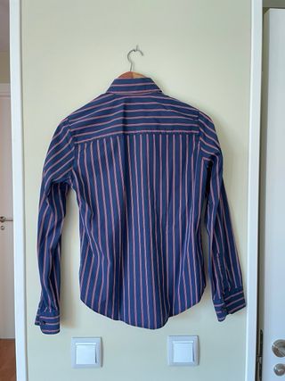 Camisa Burberry Rayas Azul